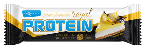 Baton proteinowy sernik cytrynowy w białej polewie bezglutenowy 60 g - Maxsport