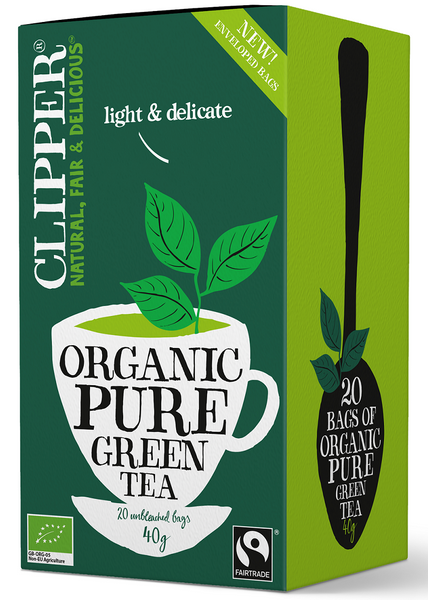 Herbata zielona fair trade 20 szt. 40 g - Clipper (EKO)