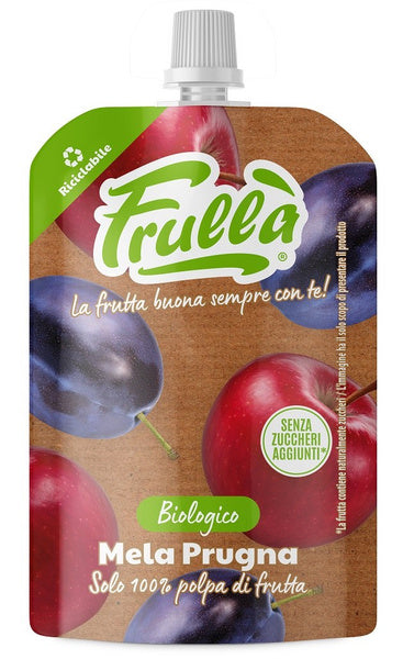 Mus (jabłko - śliwka) bez dodatku cukrów 100 g - Natura Nuova (EKO)