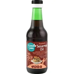 Olej sezamowy z prażonych nasion bezglutenowy 250 ml - Terrasana (EKO)