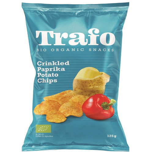 Chipsy ziemniaczane karbowane paprykowe 125 g - Trafo (EKO)