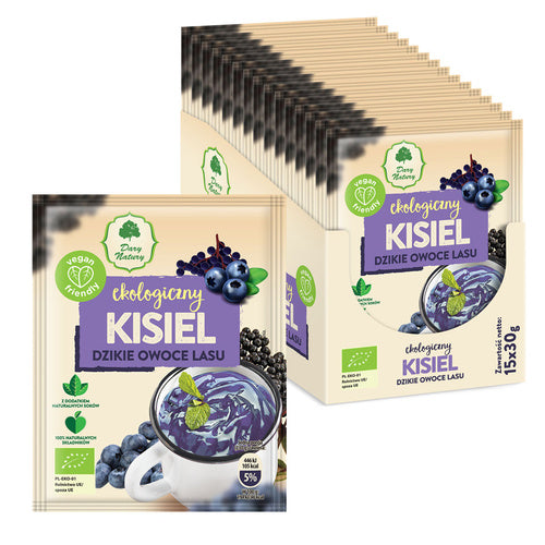 Kisiel dzikie owoce lasu bezglutenowy 30 g - Dary Natury (EKO)