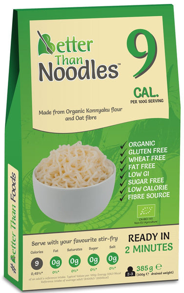 Makaron konjac noodle bezglutenowy 385 g - Better Than Food (EKO)