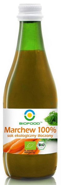 Sok z marchwi NFC bezglutenowy 300 ml - Biofood (EKO)