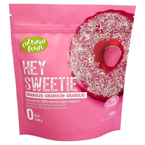 Zamiennik cukru w granulkach hey sweetie bezglutenowy 400 g - Cultured Foods
